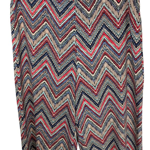 Nomadic Traders Women's Wide Leg Pants Chevron Print Size Large work apparel - Picture 7 of 7